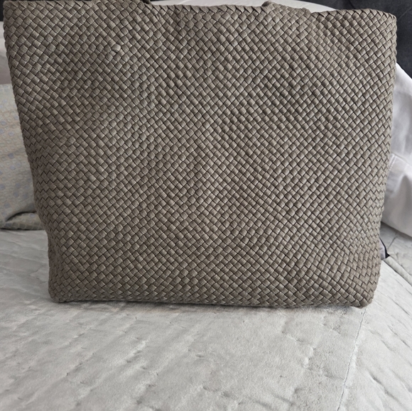 120% Lino woven tote bag, taupe - Picture 2 of 11